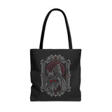 Gothic Halloween Black Tote Bag