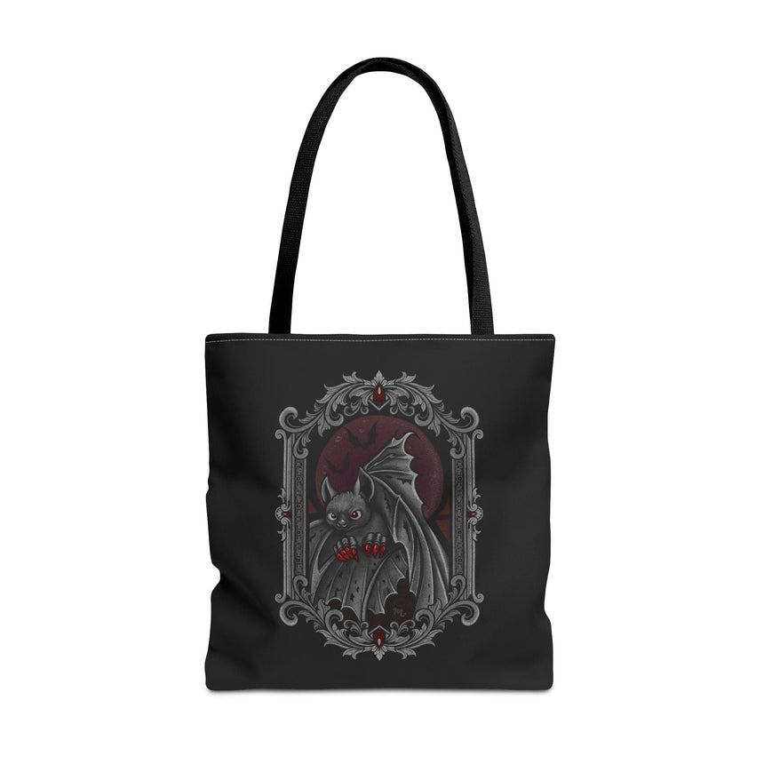 Gothic Halloween Black Tote Bag