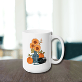 Harvest Bouquet Ceramic Coffee Mug 15oz