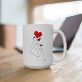 I Heart Nail Art - Ceramic Coffee Mug 15oz