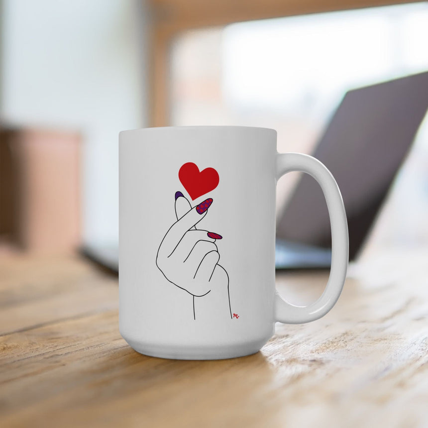 I Heart Nail Art - Ceramic Coffee Mug 15oz