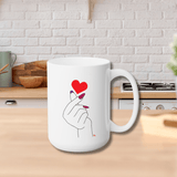 I Heart Nail Art - Ceramic Coffee Mug 15oz