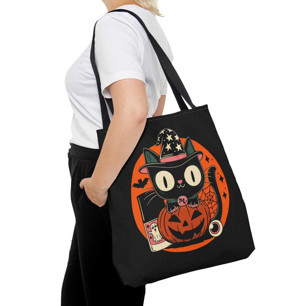 Kitty Halloween Black Tote Bag