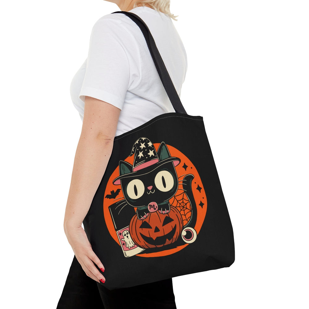 Kitty Halloween Black Tote Bag