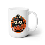 Kitty Halloween Ceramic Coffee Mug 15oz