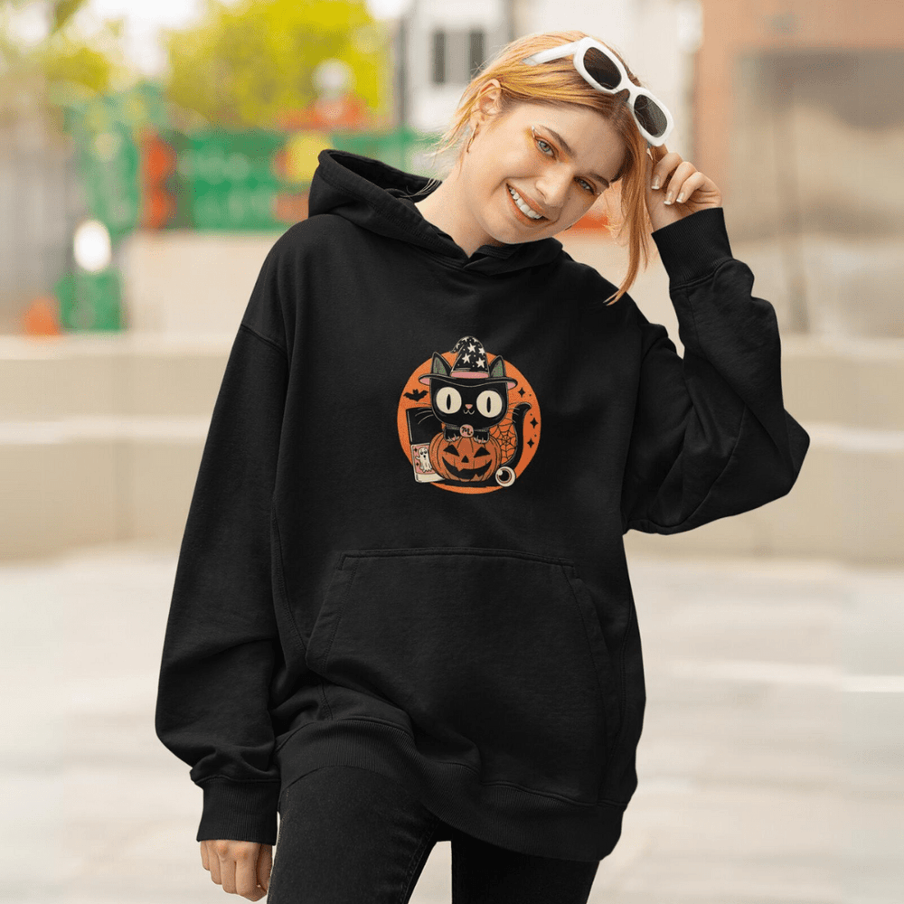 Kitty Halloween - Heavy Blend Hoodie Sweatshirt