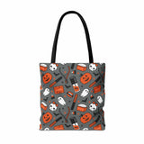 Manicured Halloween Tote Bag - Dark Grey