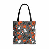 Manicured Halloween Tote Bag - Dark Grey