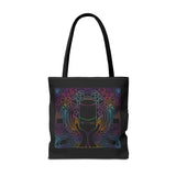 Maniology Rainbow Black Tote Bag