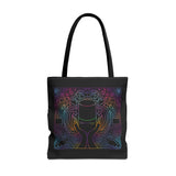 Maniology Rainbow Black Tote Bag