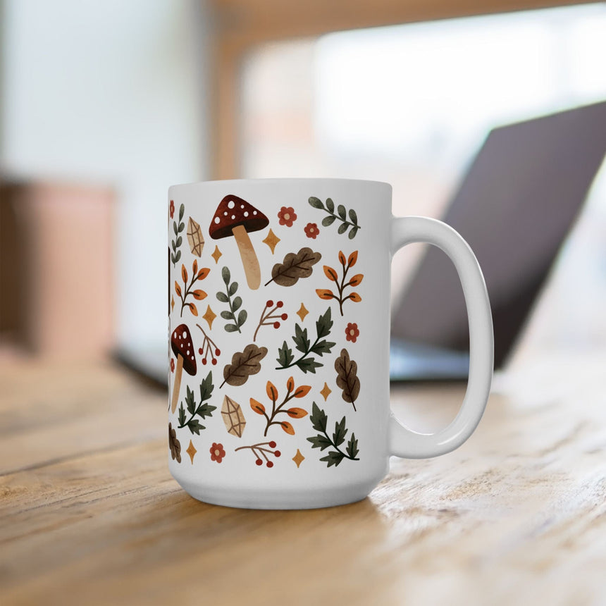 Mystic Garden Ceramic Coffee Mug 15oz