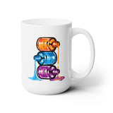 Nail Polish Bottles Ceramic Coffee Mug 15oz