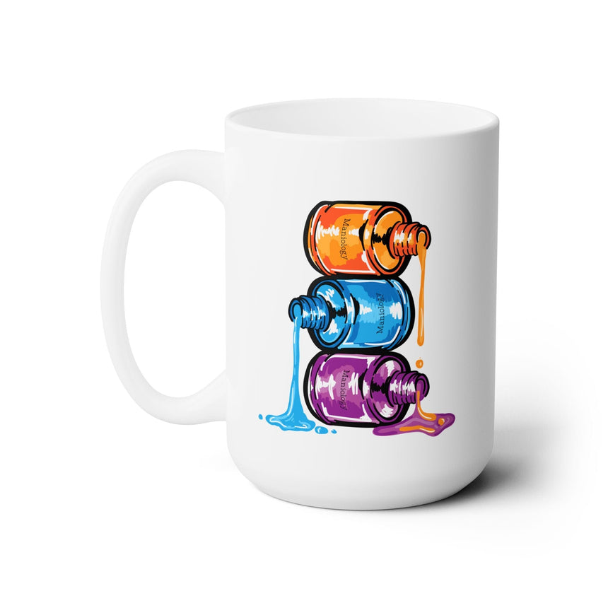 Nail Polish Bottles Ceramic Coffee Mug 15oz