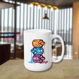 Nail Polish Bottles Ceramic Coffee Mug 15oz