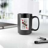 Nail Queen of Hearts Ceramic Coffee Black Mug 15oz