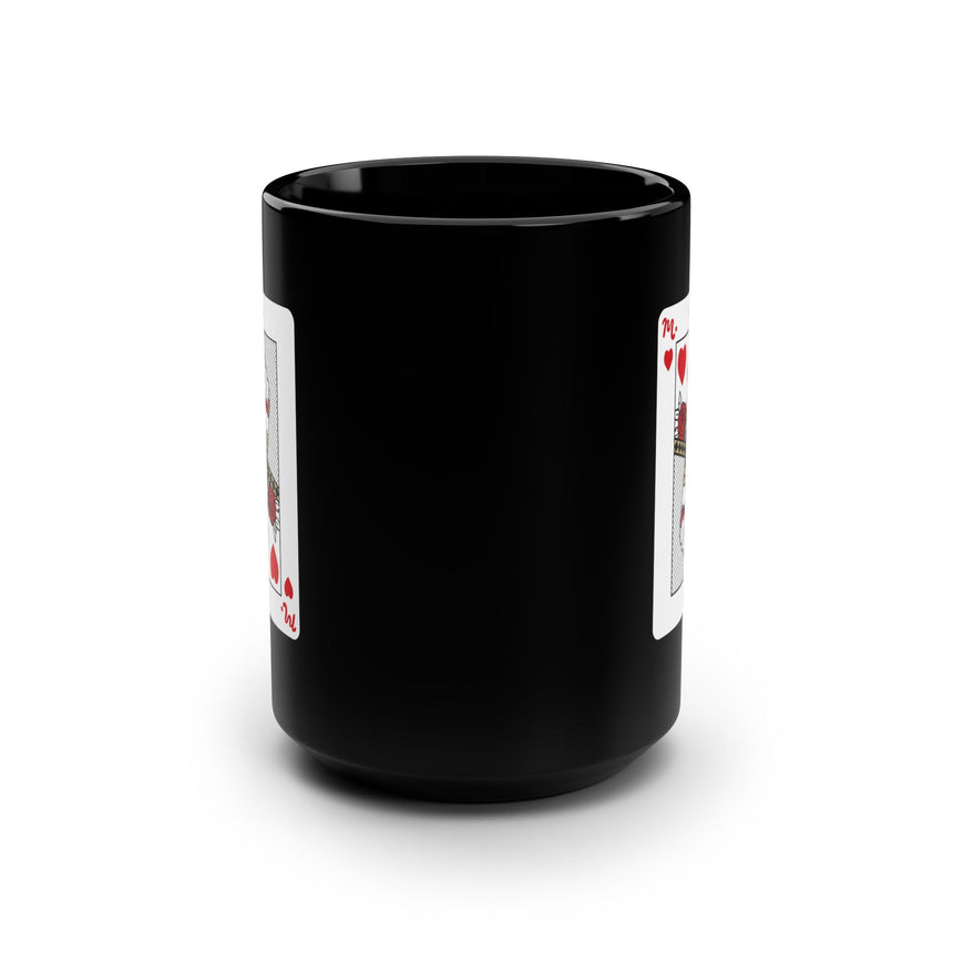 Nail Queen of Hearts Ceramic Coffee Black Mug 15oz
