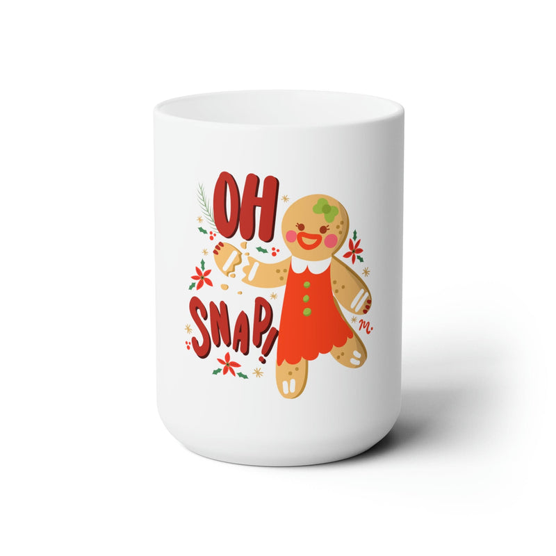 Oh Snap Gingerbread Ceramic Coffee Mug 15oz – Maniology