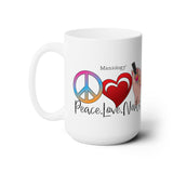 Peace - Love - Nails Ceramic Coffee Mug 15oz