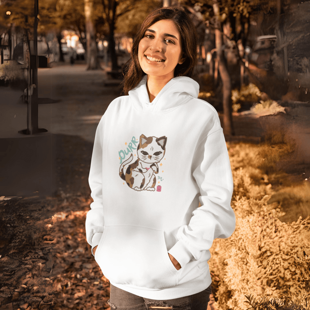 PURR Cat & Nails - Heavy Blend Hoodie Sweatshirt