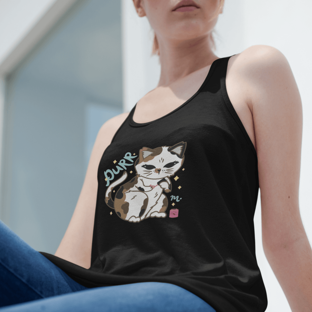 PURR Cat & Nails - Jersey Tank Top