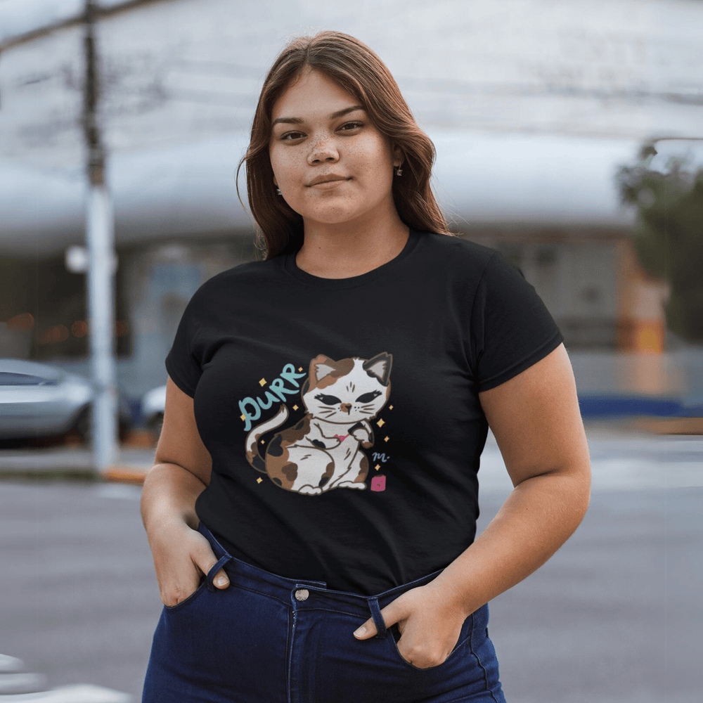 PURR Cat & Nails - Short Sleeve T-shirt