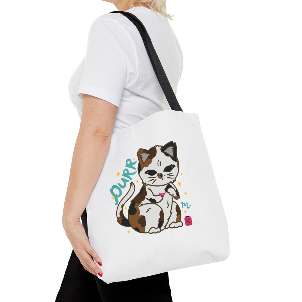 PURR Cat & Nails Tote Bag