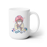 Spa Kitty Ceramic Coffee Mug 15oz