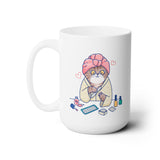 Spa Kitty Ceramic Coffee Mug 15oz