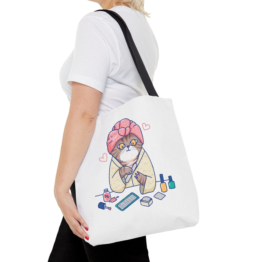 Spa Kitty Tote Bag