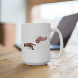 The Creation of Manicure Ceramic Coffee Mug 15oz