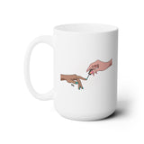 The Creation of Manicure Ceramic Coffee Mug 15oz