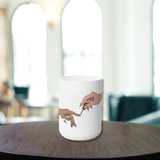The Creation of Manicure Ceramic Coffee Mug 15oz