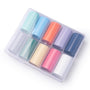 10pc Cream Colored Nail Art Foil Sheets Set