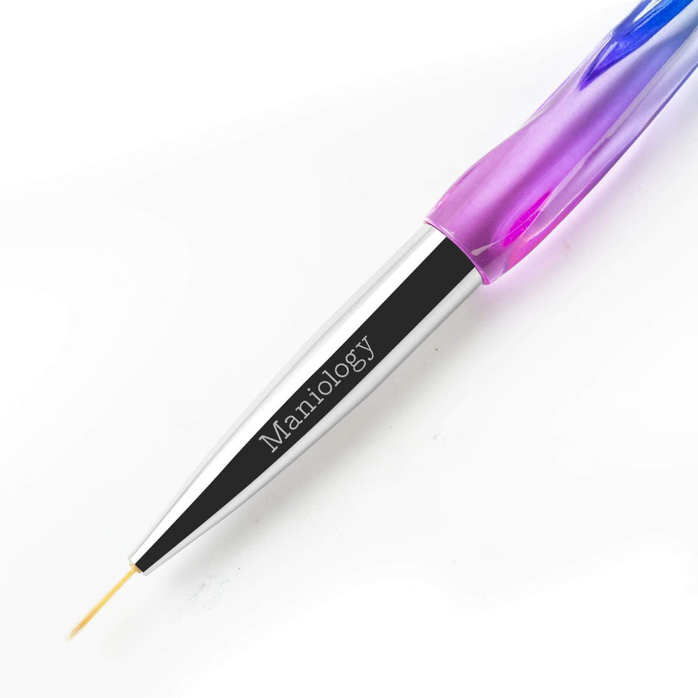 3pc Detailing Brush Set w/ Rainbow Gradient Acrylic Handles