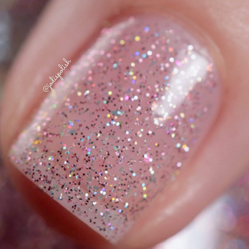 Glisten All That Glitters Pink Glitter Nail Polish | Maniology