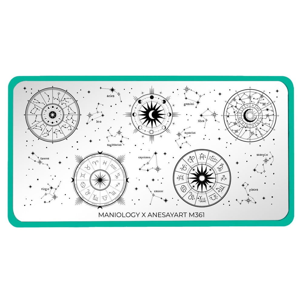 Artist Collaboration: Anesayart Star Signs (M361) - Nail Stamping Plate