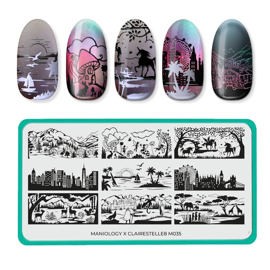 Artist Collaboration: Clairestelle8 (m035) - Nail Stamping Plate