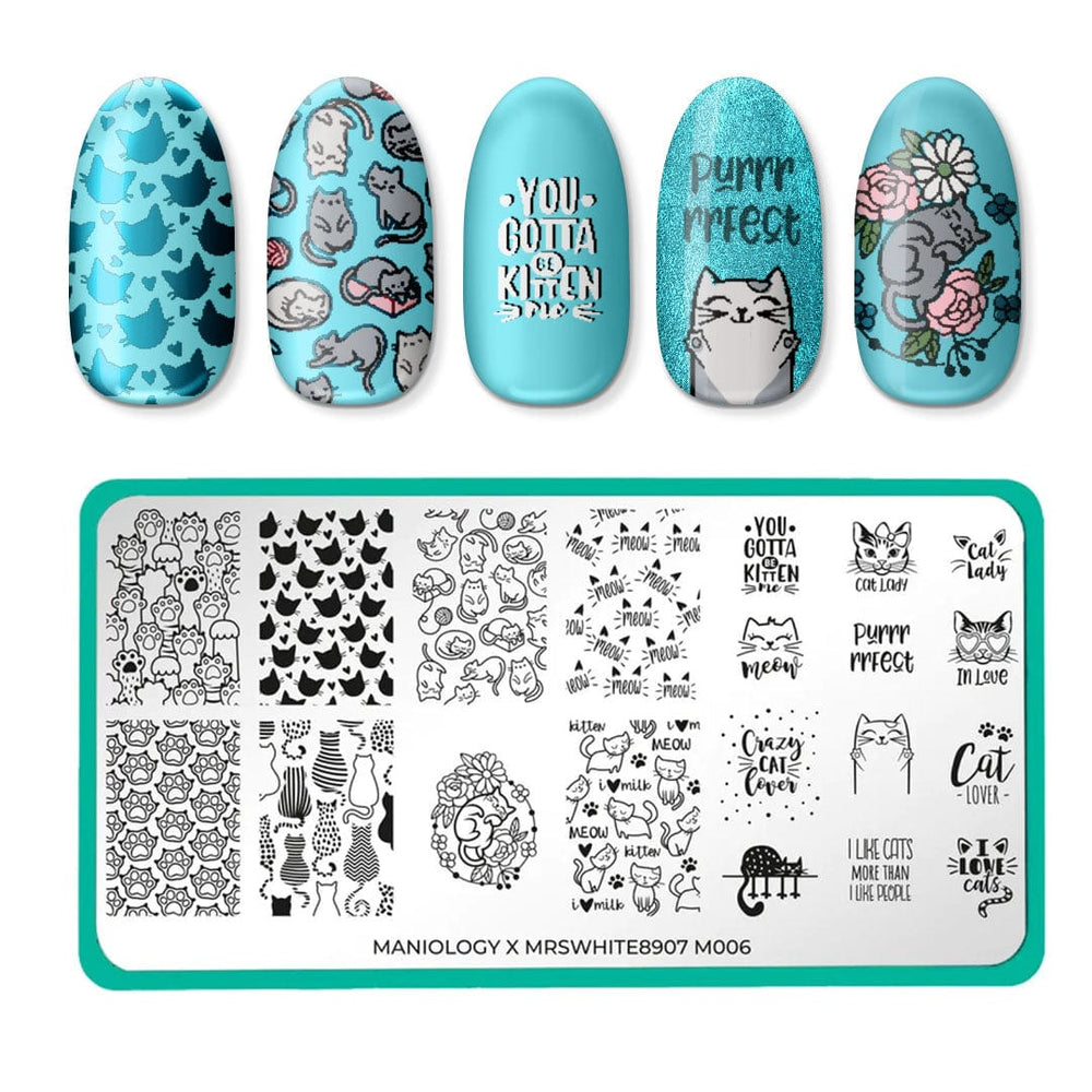 Artist Collaboration: MrsWhite8907 (m006) - Nail Stamping Plate
