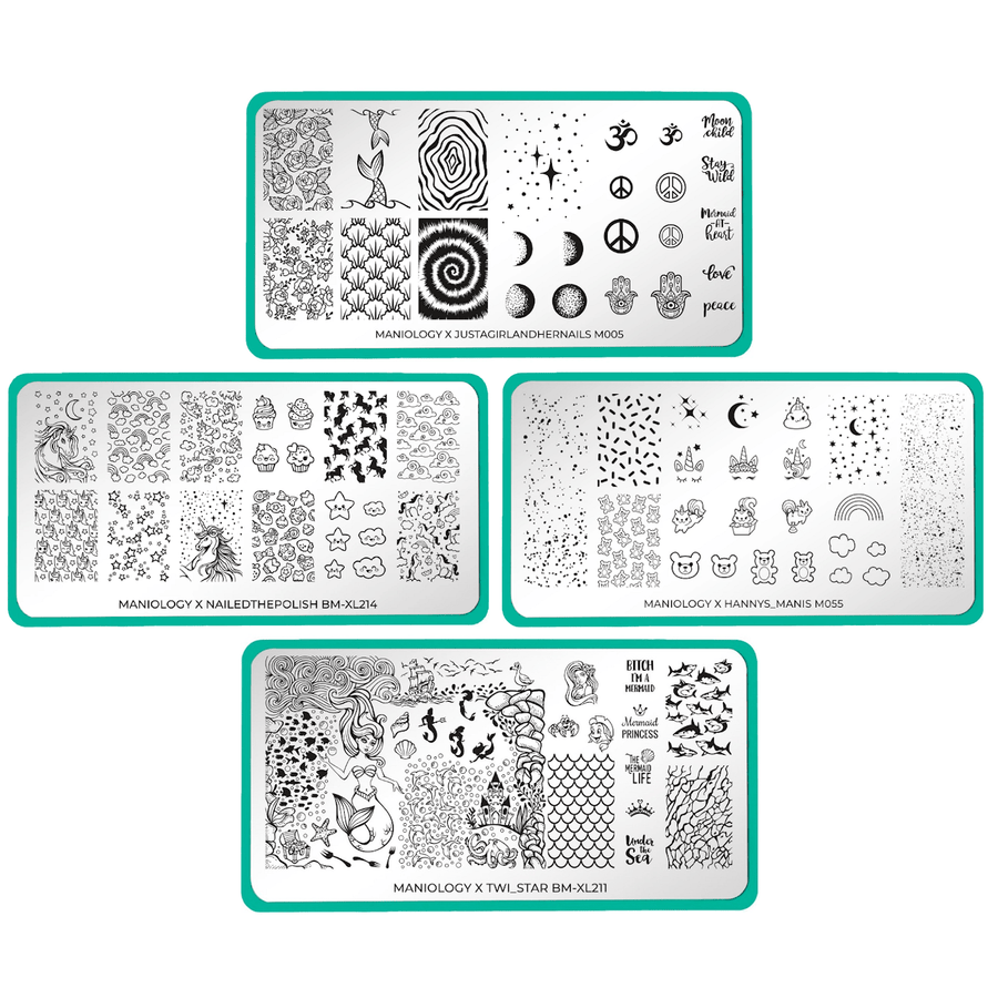 4 nail stamping plate sets with mythical creature designs that will make your manicure absolutely magical.