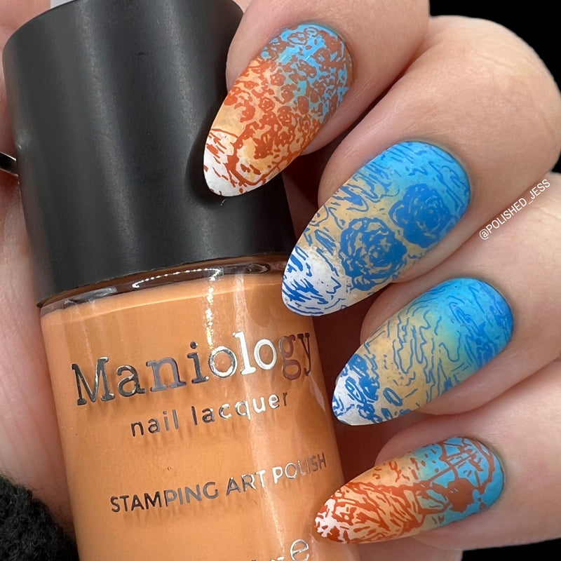 Maniology Arts: Monet's Paint Brush (M352) - Nail Stamping Plate