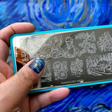 Arts: Van Gogh's Paint Brush (m274) - Nail Stamping Plate