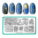 Arts: Van Gogh's Paint Brush (m274) - Nail Stamping Plate