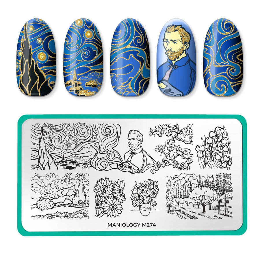 Arts: Van Gogh's Paint Brush Nail Stamping Plate | Maniology