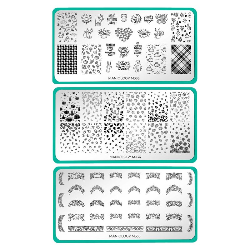 Autumn Favorites Nail Stamping Plates Set