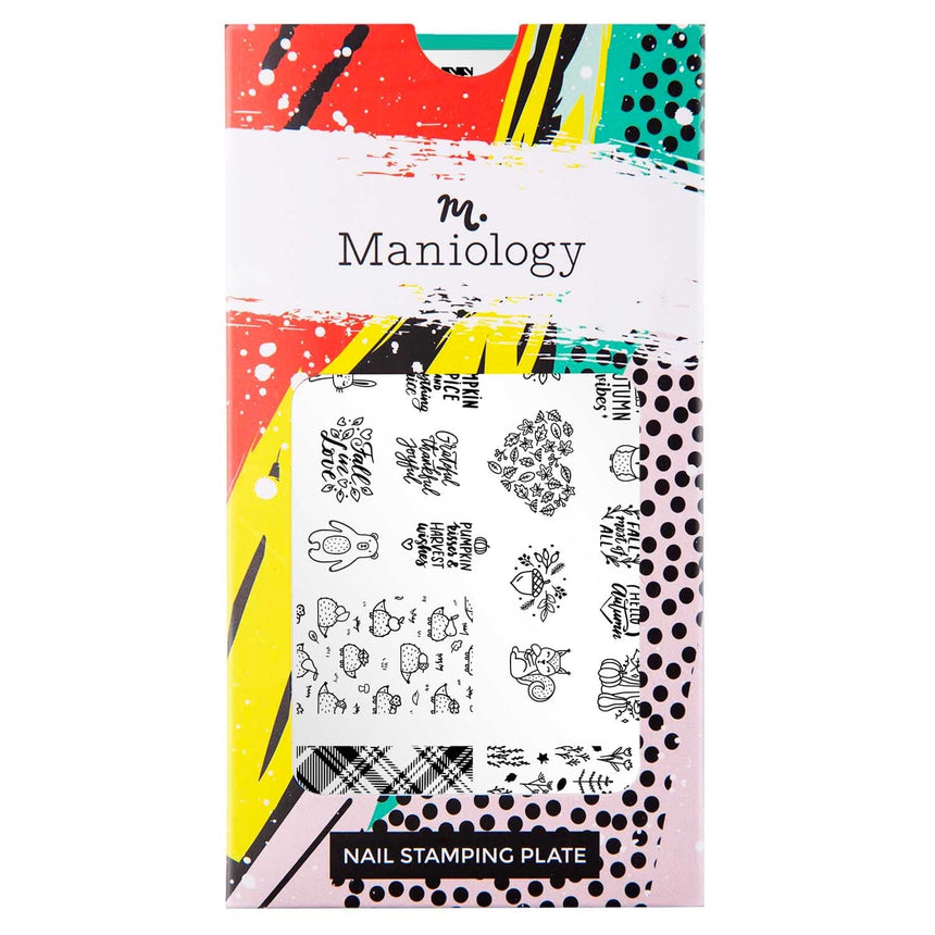 Autumn Furries (M333) - Nail Stamping Plate