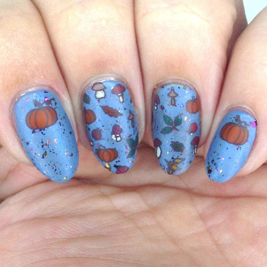 Autumn Furries (M333) - Nail Stamping Plate