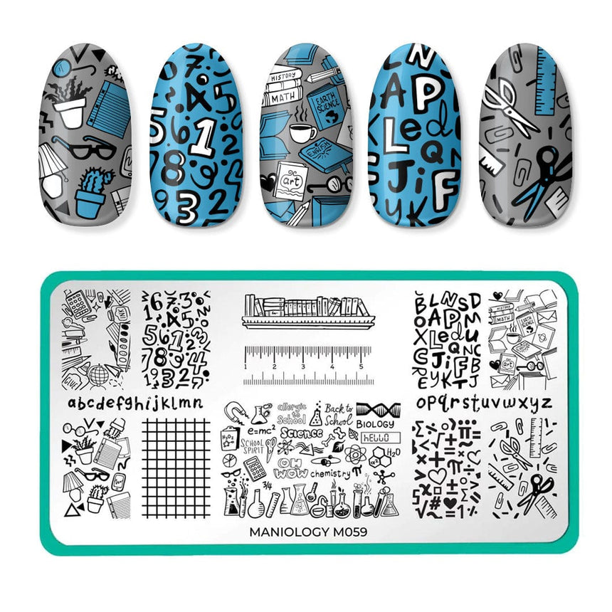 Back to School: Study Hall (m059) - Single Plate