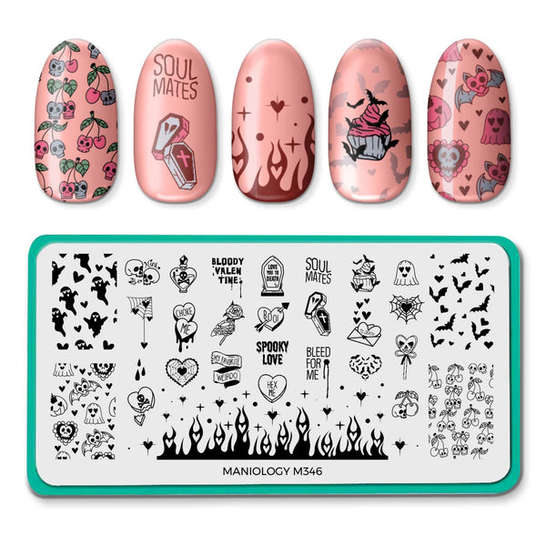 Batty Love (M346) - Nail Stamping Plate – Maniology