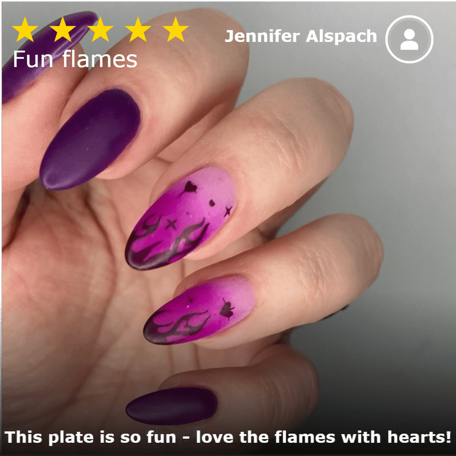 Flame Heart Stamp