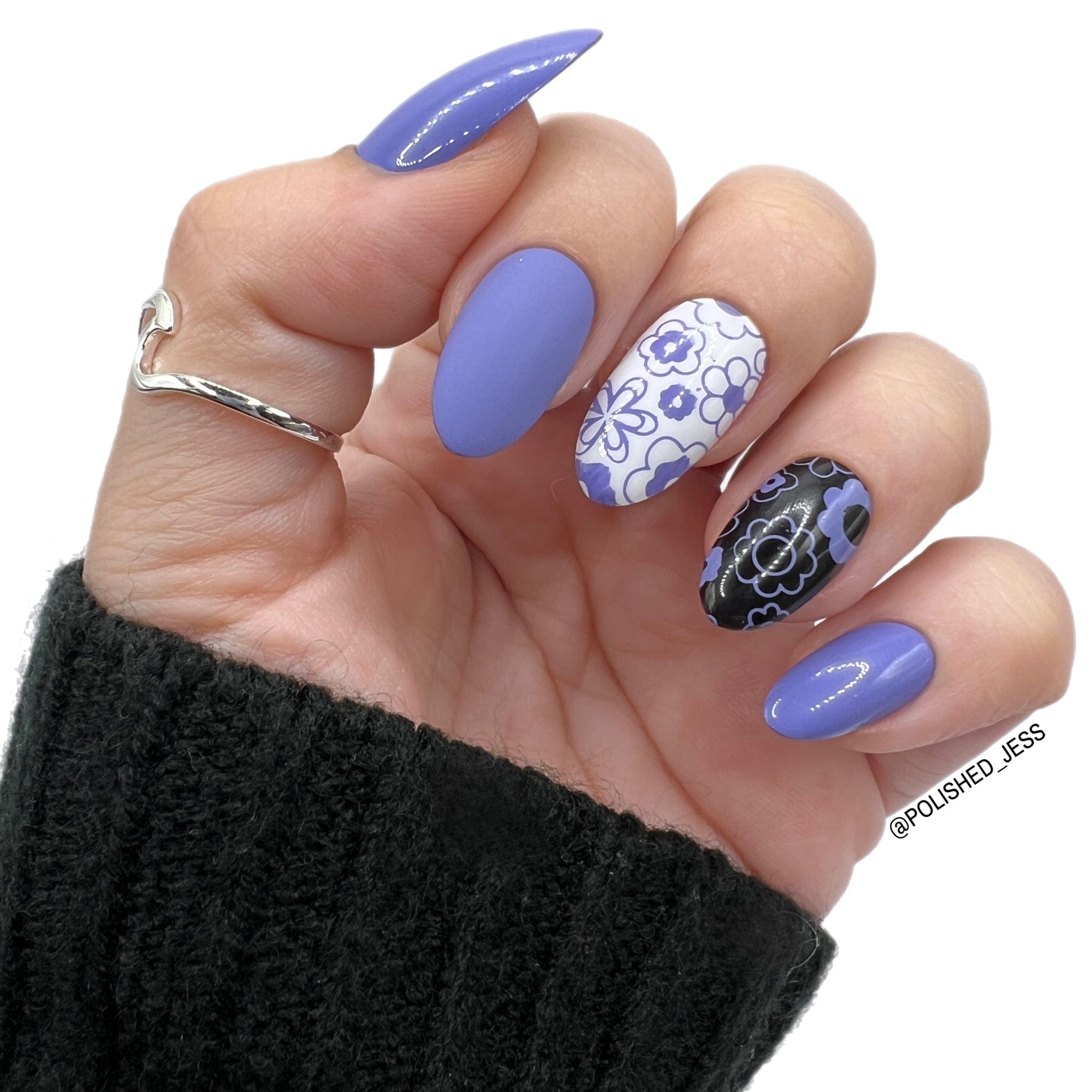 Beginnings: Flourish (B467) - Purple Cream Stamping Polish – Maniology